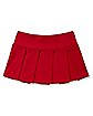 Red Bow Satin Skirt