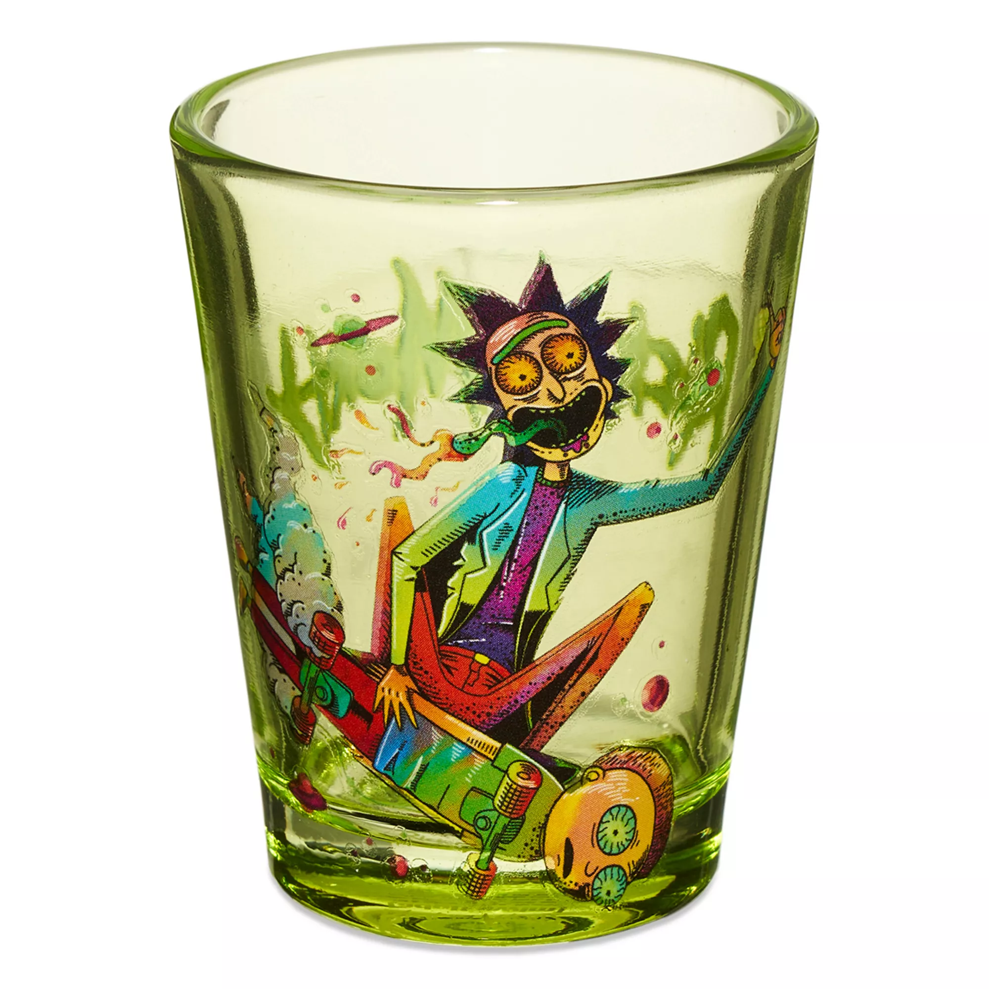 Skateboard Rick and Morty Shot Glass - 1.5 oz. at Spencer's