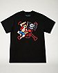 Red Skull Luffy T Shirt - One Piece