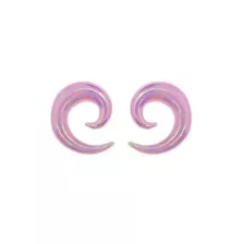 Purple Glass Spiral Tapers at Spencer's