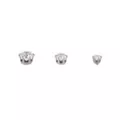 Multi-Pack CZ Titanium Round Stud Earrings 3 Pair - 20 Gauge at Spencer's