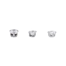 Multi-Pack CZ Round Heart and Square Stud Earrings 3 Pair - 20 Gauge at Spirit Halloween