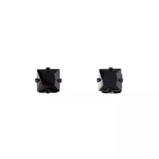All Black CZ Square Stud Earrings - 20 Gauge at Spirit Halloween