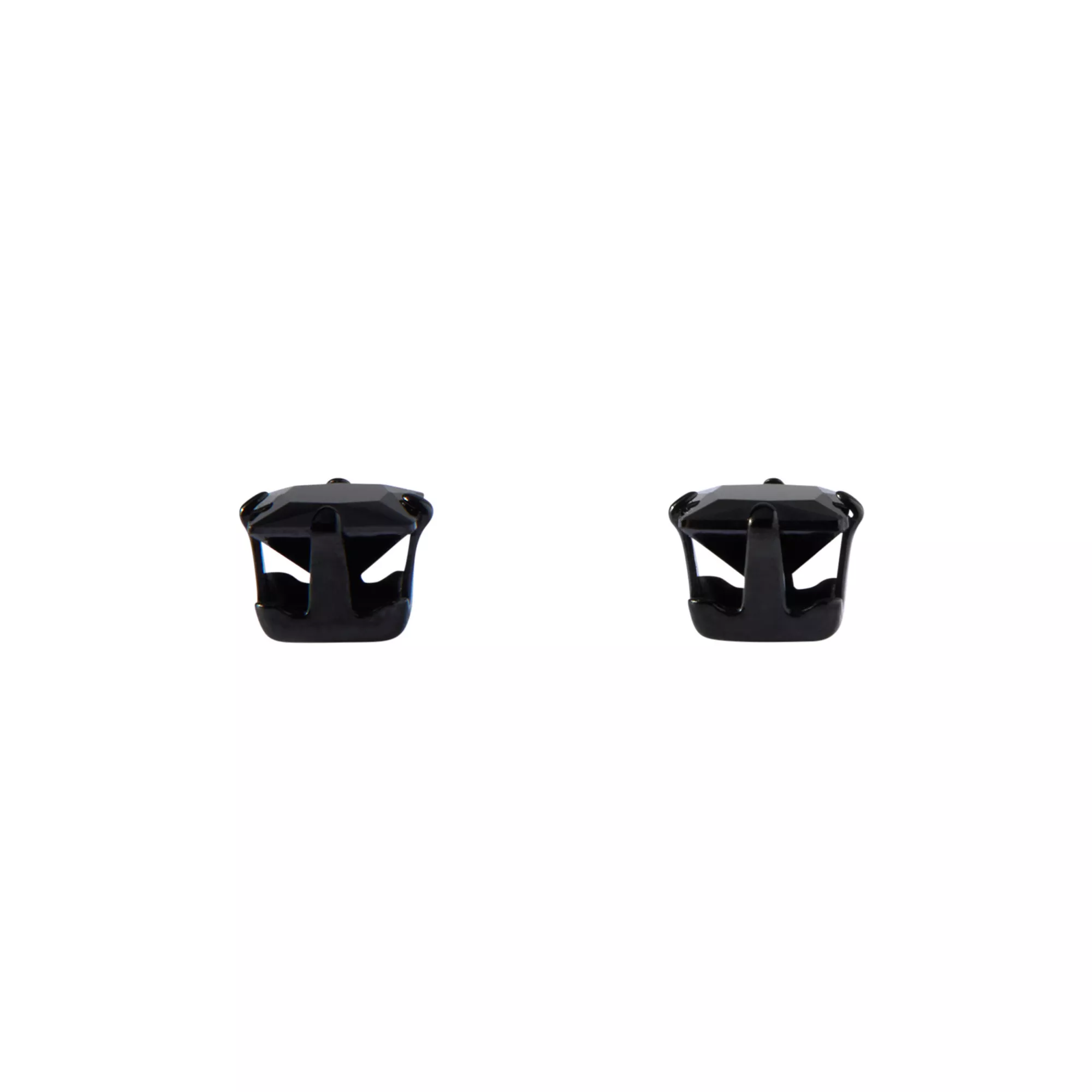 All Black CZ Square Stud Earrings - 20 Gauge at Spirit Halloween
