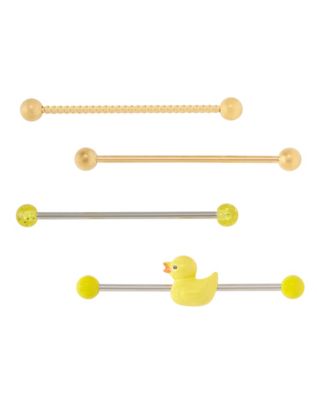 Safety Pin Industrial Barbell - 14 Gauge - Spencer's