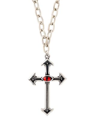 Red on sale cross necklace