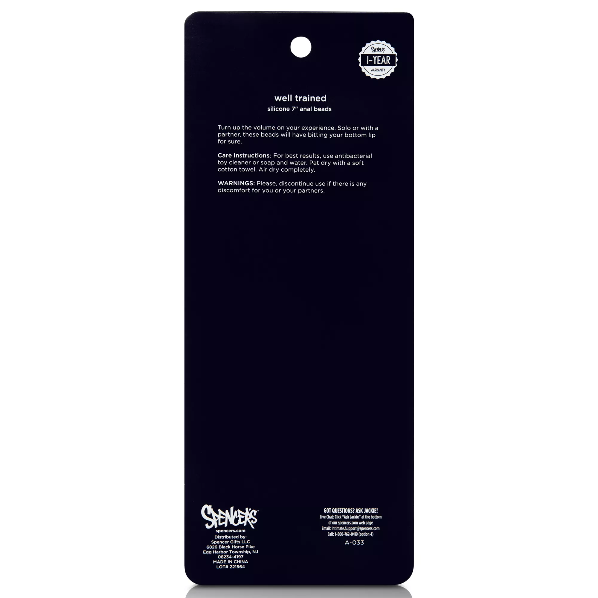 Well Trained Silicone Anal Beads 7 Inch - Hott Love Extreme at Spencer's