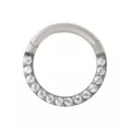 Titanium CZ Hinged Hoop Ring at Spencer's