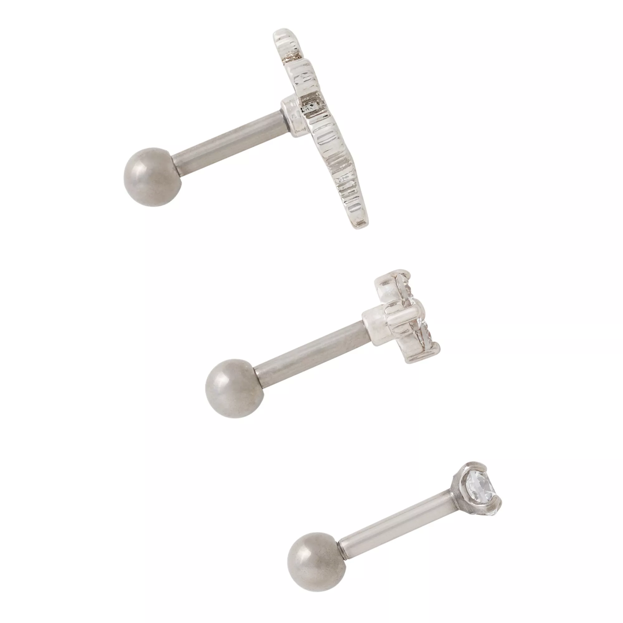 Multi-Pack Snake Cartilage Earrings 3 Pack - 16 Gauge