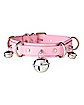 Pink Bell Choker Necklace