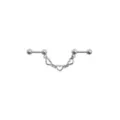 Cut Out Heart Chain Industrial Barbell - 14 Gauge at Spencer's