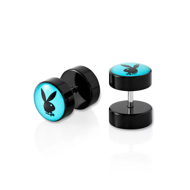 Fake Teal Playboy Bunny Plugs - 16 Gauge at Spencer's