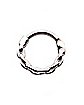 Silver Plated Chain Link Septum Ring - 16 Gauge