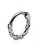 Silver Plated Chain Link Septum Ring - 16 Gauge