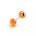 Multi-Pack Multi-Color Matte Playboy Bunny Barbells 4 Pack - 14 Gauge at Spencer's