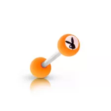 Multi-Pack Multi-Color Matte Playboy Bunny Barbells 4 Pack - 14 Gauge at Spencer's