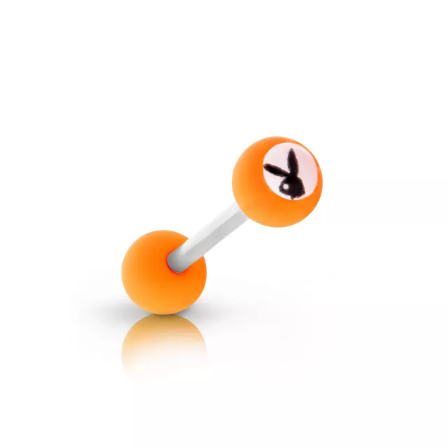 Multi-Pack Multi-Color Matte Playboy Bunny Barbells 4 Pack - 14 Gauge at Spencer's