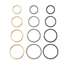 Multi-Pack Multi-Color Hoop Nose Rings 12 Pack - 20 Gauge at Spencer's