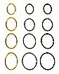 Multi-Pack Multi-Color Hoop Nose Rings 12 Pack - 20 Gauge