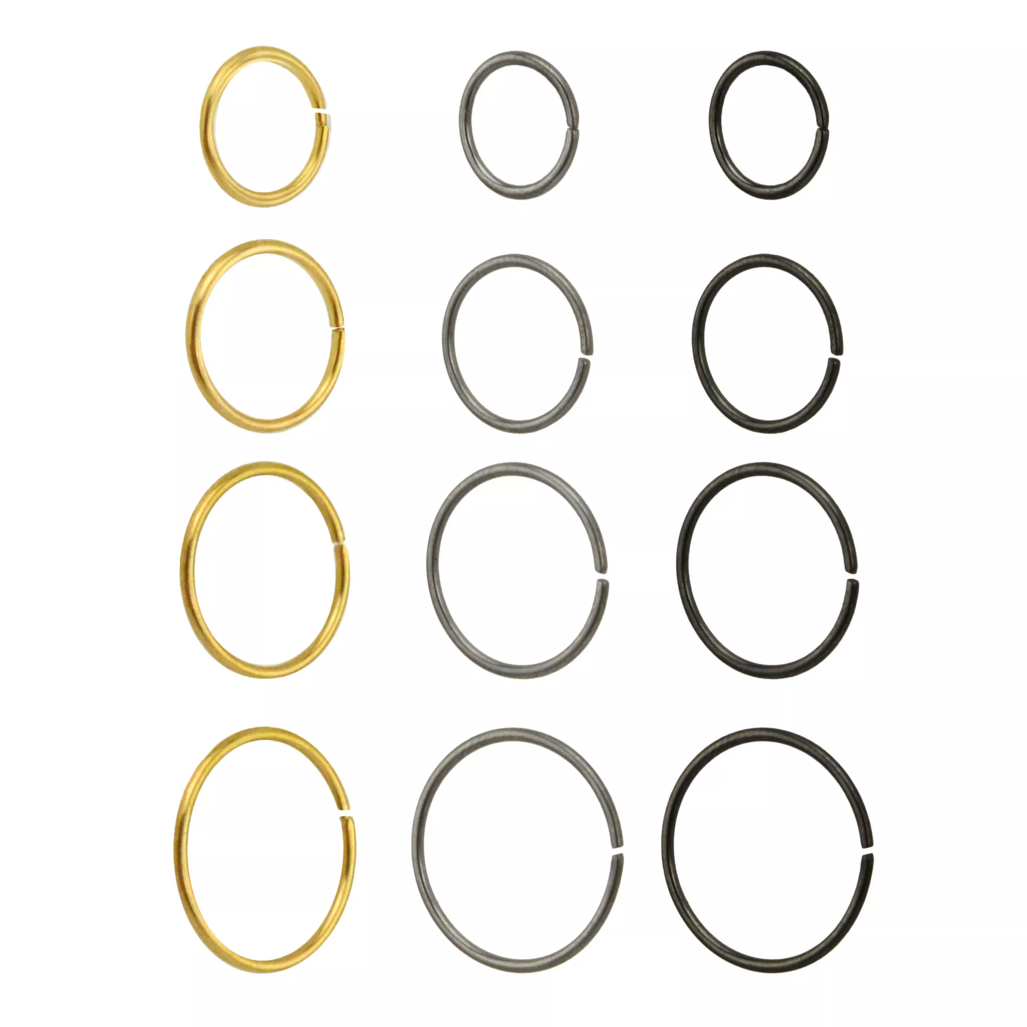 Multi-Pack Multi-Color Hoop Nose Rings 12 Pack - 20 Gauge at Spencer's