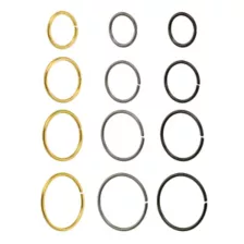 Multi-Pack Multi-Color Hoop Nose Rings 12 Pack - 20 Gauge at Spencer's