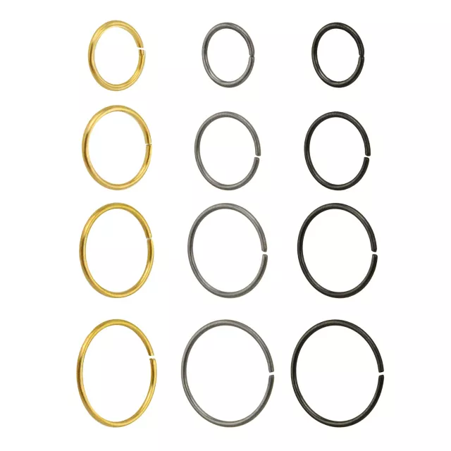 Multi-Pack Multi-Color Hoop Nose Rings 12 Pack - 20 Gauge at Spencer's