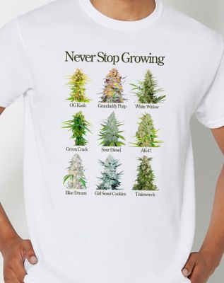 Never Stop Growing T Shirt