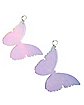 Iridescent Butterfly Dangle Earrings