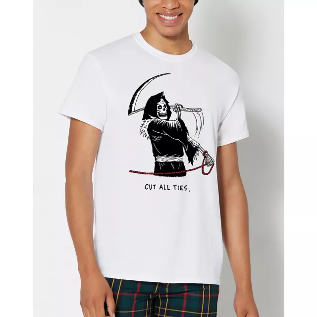 Cut All Ties T Shirt - Skullpel at Spencer's
