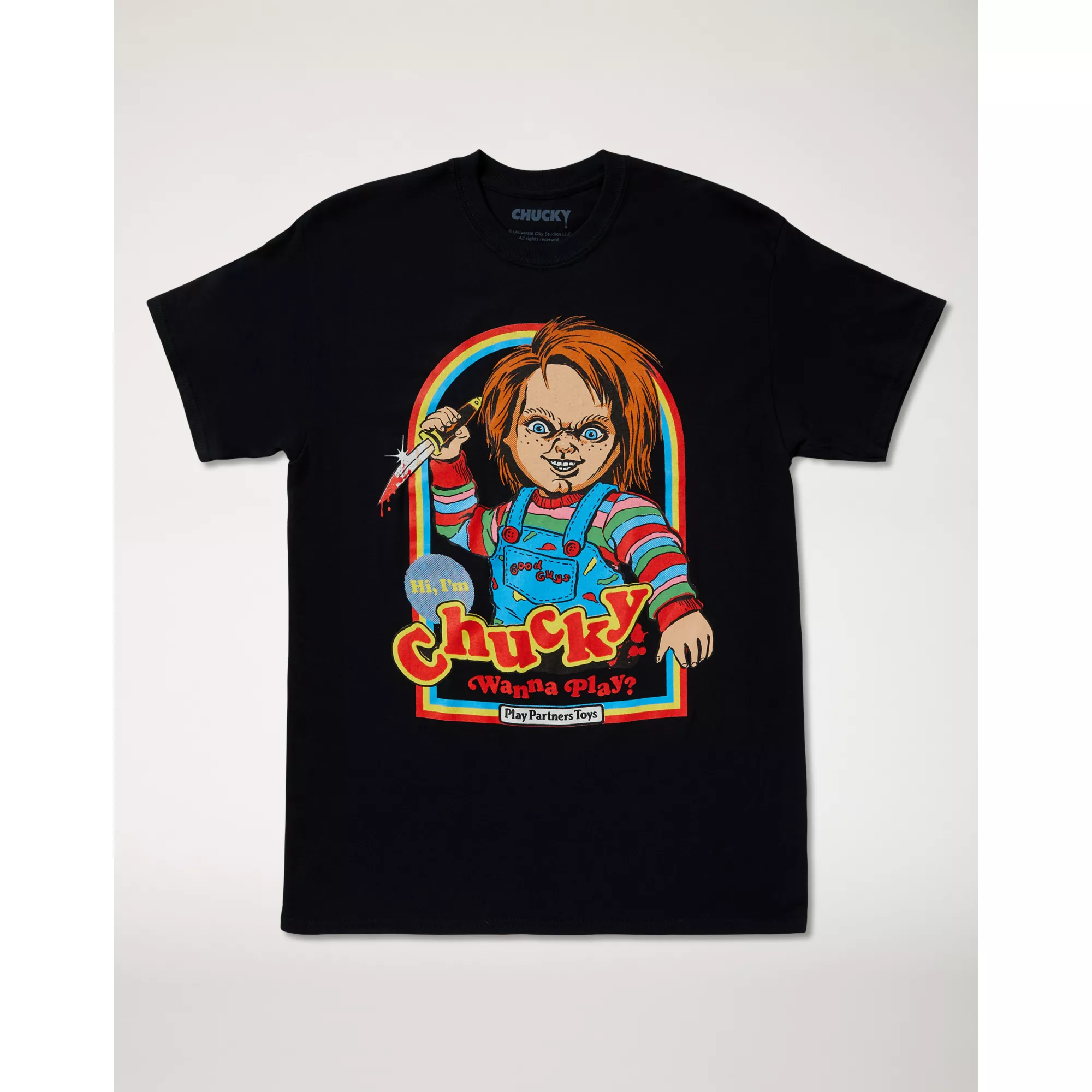 Chucky Wanna Play T Shirt - Steven Rhodes at Spencer's