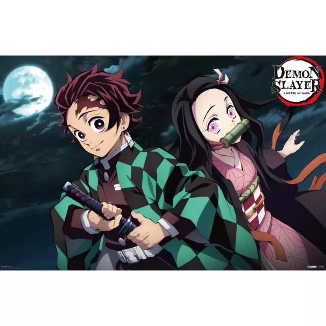 Demon Slayer Moon Poster at Spencer's
