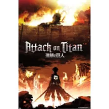 Attack on Titan Fire Poster at Spencer's