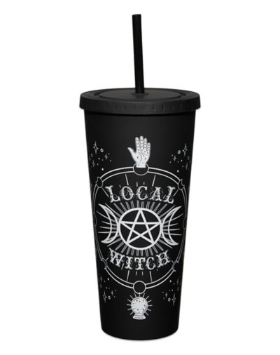 Local Witch Cup with Straw - oz