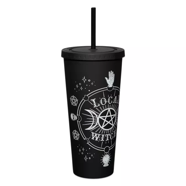 Local Witch Cup with Straw - 20 oz. at Spencer's