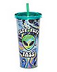 Alien Puff Puff Pass Cup with Straw - 20 oz.
