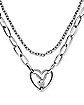 Playboy Bunny Heart Chain Choker Necklace