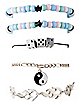 Multi-Pack Flame Yin Yang and Dice Bracelets - 5 Pack