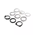 Multi-Pack Spike Skull and Wing Rings - 9 Pack at Spencer's