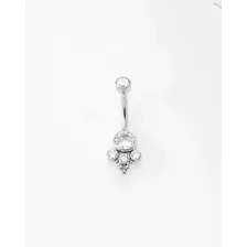 Round CZ Titanium Belly Ring - 14 Gauge at Spencer's