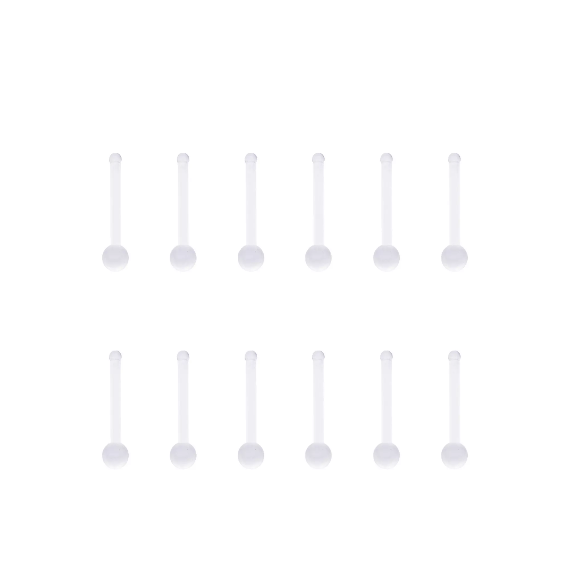 Multi-Pack Bone Nose Ring Retainers 12 Pack - 18 Gauge