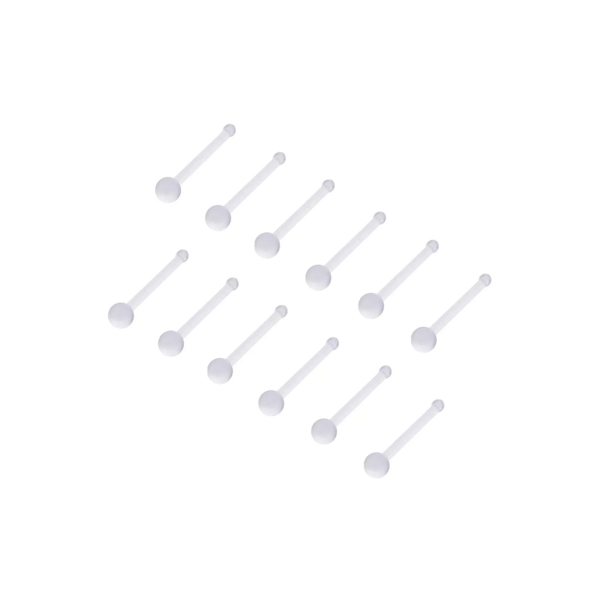 Multi-Pack Bone Nose Ring Retainers 12 Pack - 18 Gauge