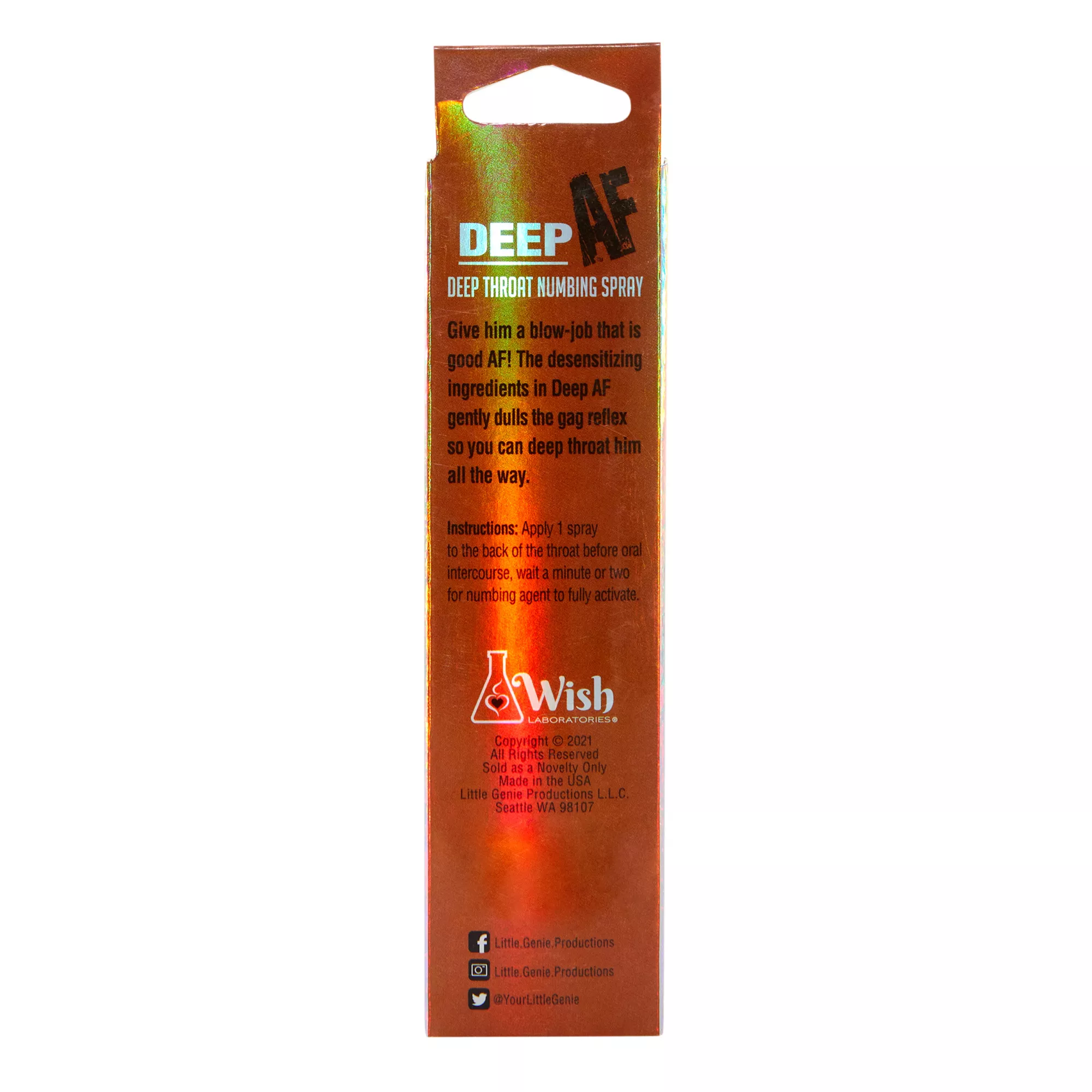 Deep AF Cinnamon Throat Numbing Spray - 1 oz. at Spencer's