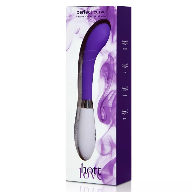 Purple Perfect Curve Multi Speed G-Spot Vibrator 7 Inch - Hott Love at Spencer's