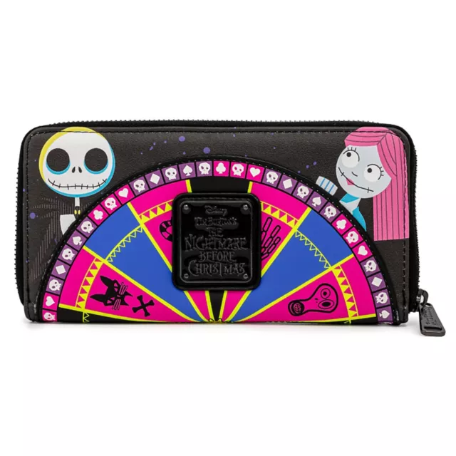 Loungefly The Nightmare Before Christmas Roulette Wheel Zip Wallet at Spencer's