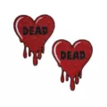 Dead Drippy Heart Nipple Pasties at Spencer's