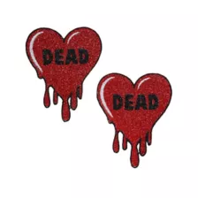Dead Drippy Heart Nipple Pasties at Spencer's