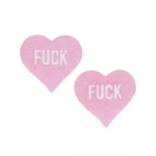 Fuck White Heart Pasties at Spencer's