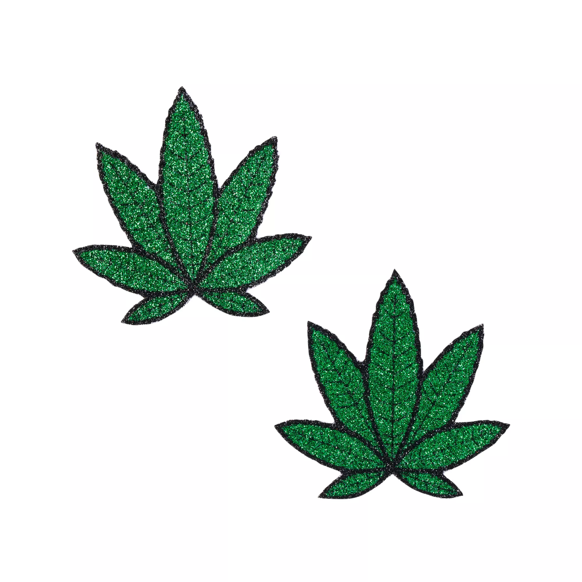 Weed Leaf Glitter Nipple Pasties