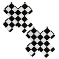 Black and White Checkered X Nipple Pasties at Spencer's