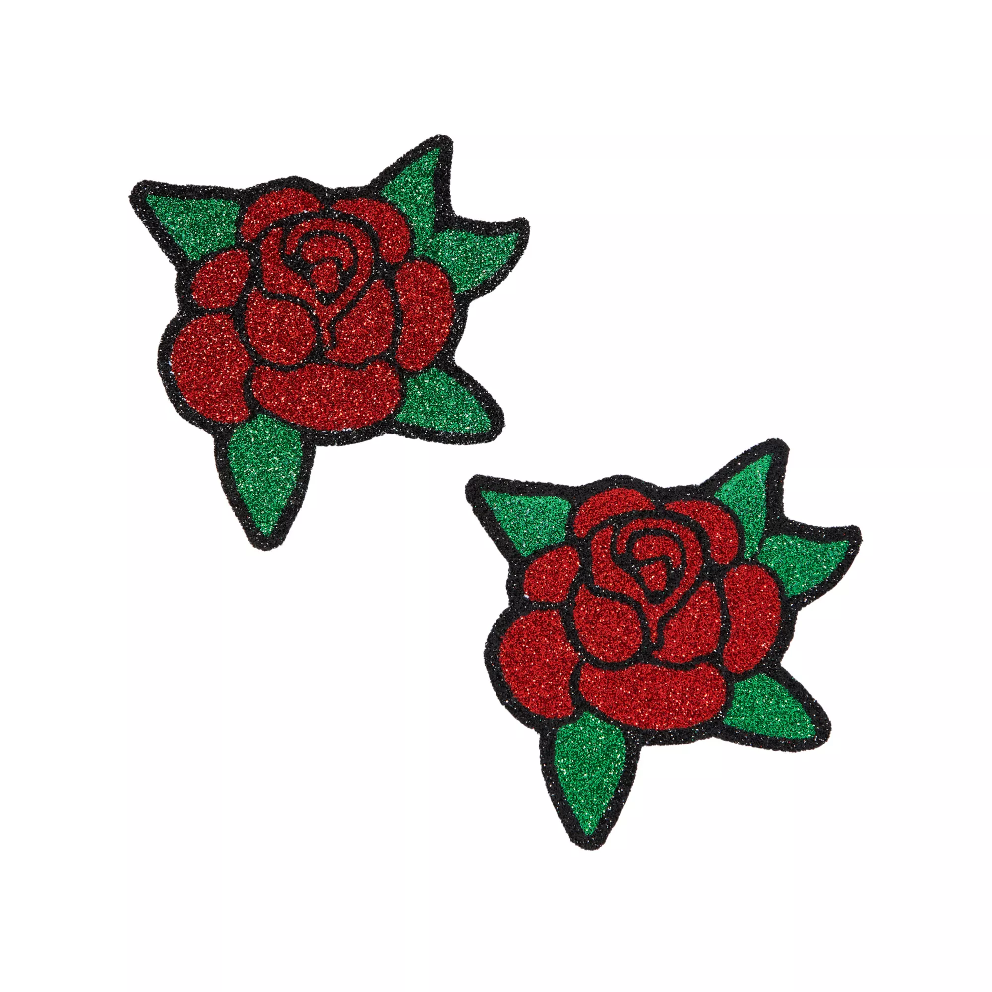 Glitter Rose Nipple Pasties at Spencer's
